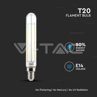 T20-E14-4W-LED FILAMENT BULB-CLEAR GLASS-6000K