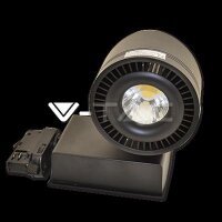 45W LED TRACK LIGHT BLACK BODY COB CRI95 5000K