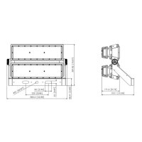 Flutlichtstrahler-800W, 165lm/W, 30°, 3000K, RA70...