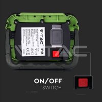 10W-PLASTIC RECHARGEABLE FLOODLIGHT-IP44-6400K