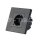 EU WIFI WALL SOCKET ( BLACK GLASS )-COMPATIBLE WITH AMAZON ALEXA AND GOOGLE HOME