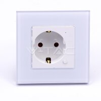 EU WIFI WALL SOCKET ( WHITE GLASS )-COMPATIBLE WITH...