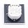 EU WIFI WALL SOCKET ( WHITE GLASS )-COMPATIBLE WITH AMAZON ALEXA AND GOOGLE HOME