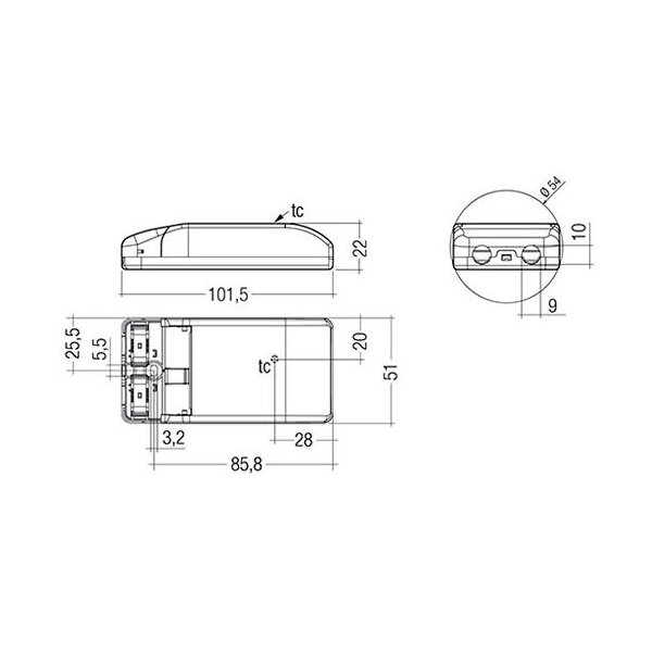 LC 10W 250mA fixC SR SNC