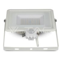 50W SMD PIR SENSOR FLOODLIGHT WITH SAMSUNG CHIP 3000K WHITE BODY WHITE GLASS