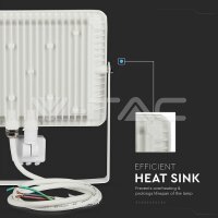 50W SMD PIR SENSOR FLOODLIGHT WITH SAMSUNG CHIP 3000K WHITE BODY WHITE GLASS