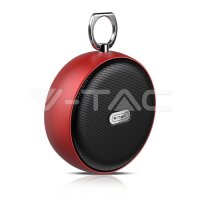 PORTABLE BLUETOOTH SPEAKER WITH MICRO USB AND HIGH END CABLE-800mah BATTERY-RED