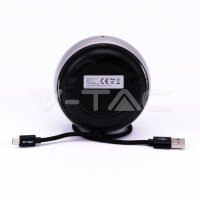 PORTABLE BLUETOOTH SPEAKER WITH MICRO USB AND HIGH END CABLE-800mah BATTERY-GRAY