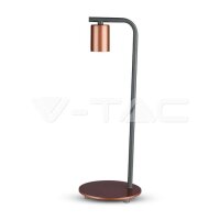 DESIGNER TABLE LAMP WITH E27 HOLDER+SWITCH-RED BRON
