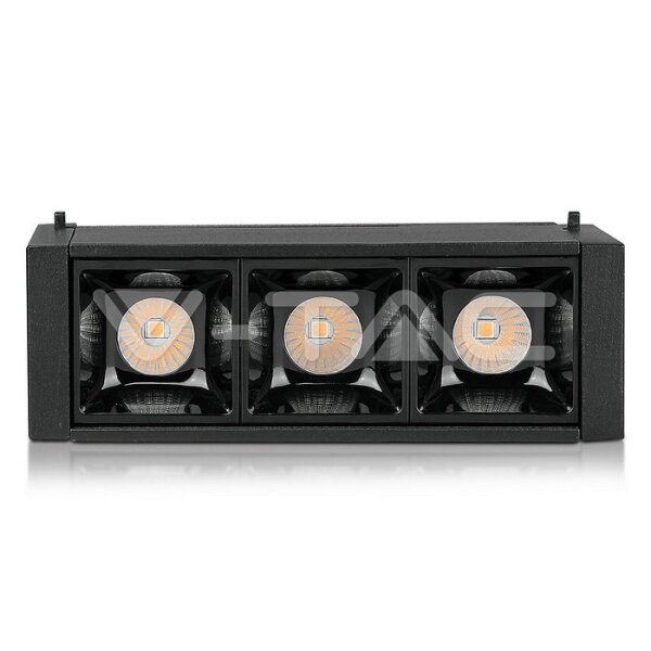 3*1W LED MAGNETIC SMD LINEAR SPOTLIGHT 4000K-BLACK IP20 24V