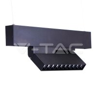 10*2W LED MAGNETIC SMD GIMBAL LINEAR SPOTLIGHT 4000K-BLACK IP20 24V