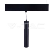 15W LED LINEAR HANGING SUSPENSION LIGHT 4000K -BLACK IP20 24V