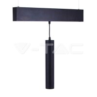 15W LED LINEAR HANGING SUSPENSION LIGHT 4000K -BLACK IP20 24V