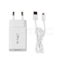 CHARGING SET WITH TRAVEL ADAPTER & TYPE-C USB CABLE-WHITE