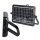 10W LED SOLAR FLOODLIGHT-DETACHABLE TWIN PAD 4000K,BLACK BODY