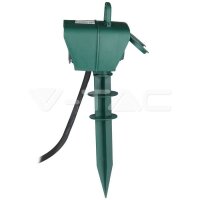 2 WAYS GARDEN SPIKE SOCKET WITH MECHANICAL TIMER 3G...