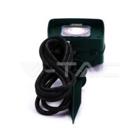 2 WAYS GARDEN SPIKE SOCKET WITH MECHANICAL TIMER 3G 1.5MM*3M )-IP44-GREEN