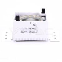 GU10-FITTING-SQ WITH WHITE FRAME+CHROME REFLECTOR