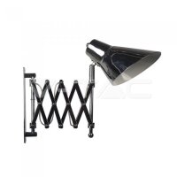 DESIGNER FLOOR LAMP WITH CHROME FOLDER BRACKET + SWITCH...