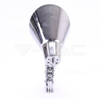 DESIGNER FLOOR LAMP WITH CHROME FOLDER BRACKET + SWITCH E27 HOLDER - CHROME