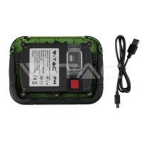 10W-PLASTIC RECHARGEABLE FLOODLIGHT-IP44-LED BY SAMSUNG-4000K