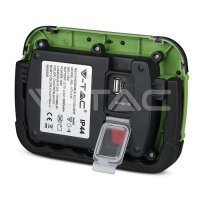 10W-PLASTIC RECHARGEABLE FLOODLIGHT-IP44-LED BY SAMSUNG-4000K