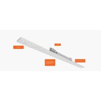 LED Leuchte 3 Phasenschiene, 1150x65 mm bis zu 48W, einstellbar 150lm/W, weiß