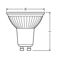 PARATHOM© PAR16 35 36° 2.6W/4000 GU10