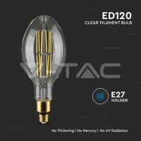 E27-24W 160LM/WATT-LED FILAMENT BULB-CLEAR COVER-6400K-EVOLUTION