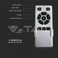 60W-LED CEILING FAN WITH RF CONTROL-3 BLADES-DC MOTOR-BROWN