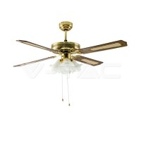 60W-LED CEILING FAN WITH 4 LIGHT KITS-PULL CHAIN...