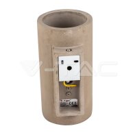 CONCRETE WALL LAMP GU10 LIGHT GREY
