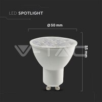 6W GU10 RIPPLE PLASTIC SPOTLIGHT WITH SAMSUNG CHIP 6400K 10`D