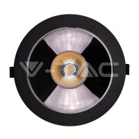 30W-LED REFLECTOR COB DOWNLIGHT-BLACK HOUSING-LED BY...