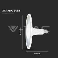 18W ACRYLIC LED PLASTIC BULB 4000K
