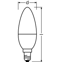 PARATHOM CL B40 non-dim  5,5W/827 E14