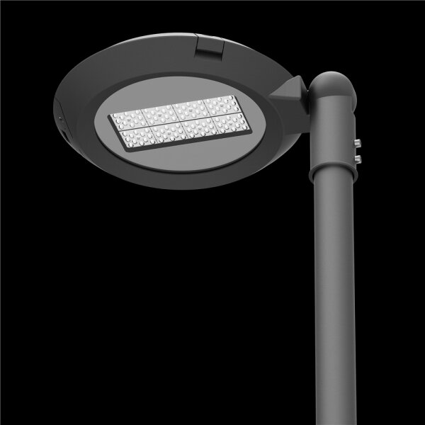 LED Straßenleuchte rund, max. 27W, 140 lm/W, Aufsatzleuchte für Zopfmaß 60mm, Profil C