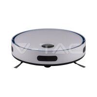 ROBOTIC VACUUM CLEANER WITH REMOTE CONTROL-WHITE & BLUE