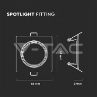 GU10-FITTING-SQ-SATIN NICKEL