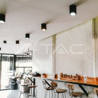 SURFACE MOUNTED GU10 FITTING( H: 100MM )BLACK