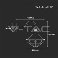 WALL LAMP-ROSE GOLD-DOWN IP65