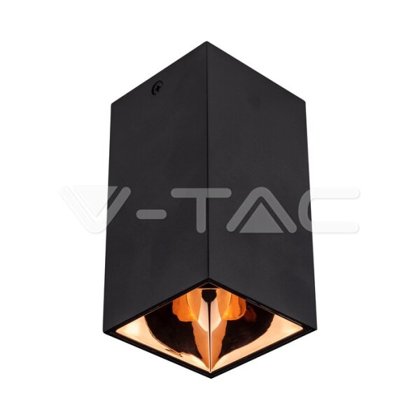 GU10-FITTING-SQ-BLACK+ROSE GOLD