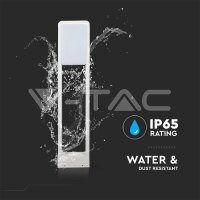 10W-LED BOLLARD LAMP-WHITE BODY-IP65-LED BY SAMSUNG-3000K