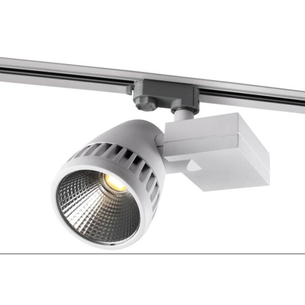 Track Light, COB 50W, 4000lm, Aluminium, 24°, drei Phasenadapter, wählbar