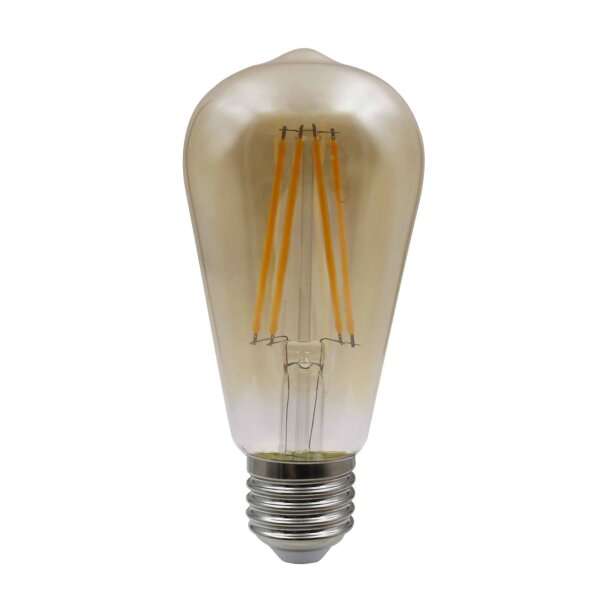 LED Leuchtmittel Glas amber, 1xE27 LED