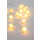 LED Lichterkette Metall silberfarben, 20xLED