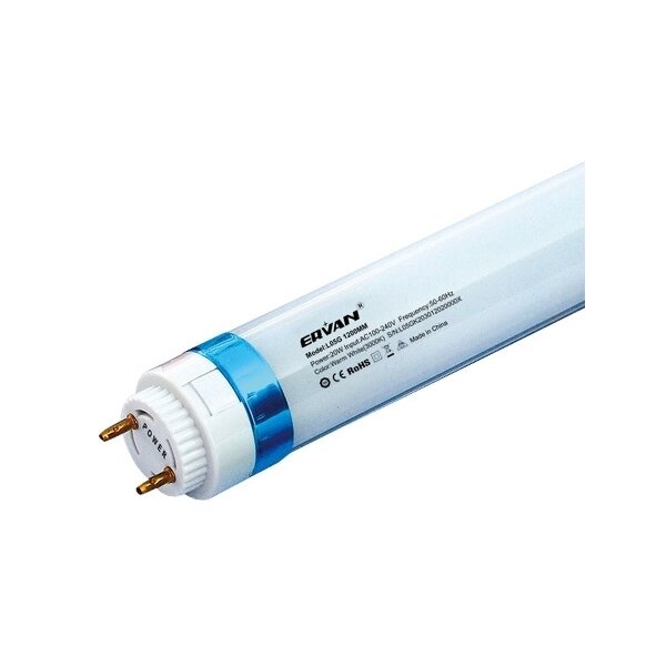 LED SMD-Leuchtröhre, VDE geprft, 20W, 2000 lm, 1200mm, T8, inklusive Startersicherung und drehbarer Sockel