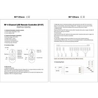 RGBW Controller mit Funkfernbed. 12-24V, 6A je Kanal