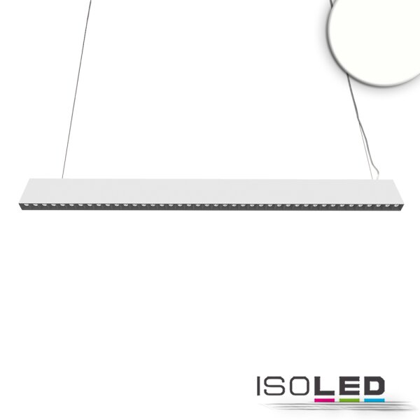 LED Hängeleuchte Raster Up&Down, 15+32W, 8,5x128cm, weiß, UGR<6, 4000K, 1-10V dimmbar