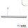 LED Hängeleuchte Raster Up&Down, 30W+30W, anreihbar, UGR<6, silber, 4000K, 1-10V dimmbar